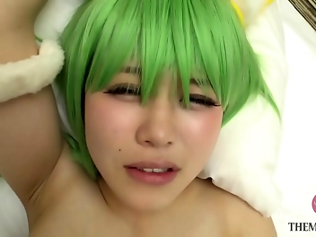 Japanese Hentai Domina Misamisa Makes Him Puke and Cums in His Mouth Chest and Face