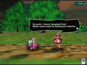 Outrageously Sexy Slut Princess with Blue Hair Conquers the World in PornPlay Hentai Game Ep2