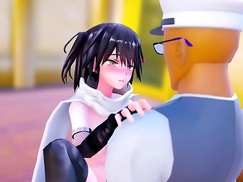 Japanese MILF Enchantress Kaotaro12 Gives Epic Creampie in Kantai Collection Sendai MMD Sex!