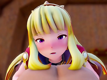 JAV diva in her prime gets creampied by massive Kaotaro in Granblue Fantasy world?