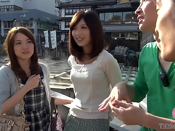 Lush Japanese Enchantress Spills Secrets of Her Trip with a Married Woman Brags about Pleasure from Hot Springs with Bigger Dick