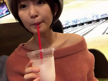 Japanese Cutie Yuri Goes Bowling Drinks Tapioca Fucks Amateur Pornographer