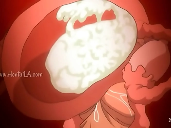 Indulge in a Luscious Anime Hentai Cumshot: Girls with Uterus Ready for Filling!