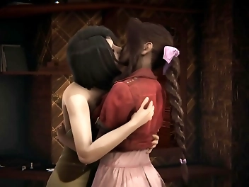 JAV Rinoa x Aerith Lesbian Double Blowjob Threesome Pov Full Video - Watch Now!
